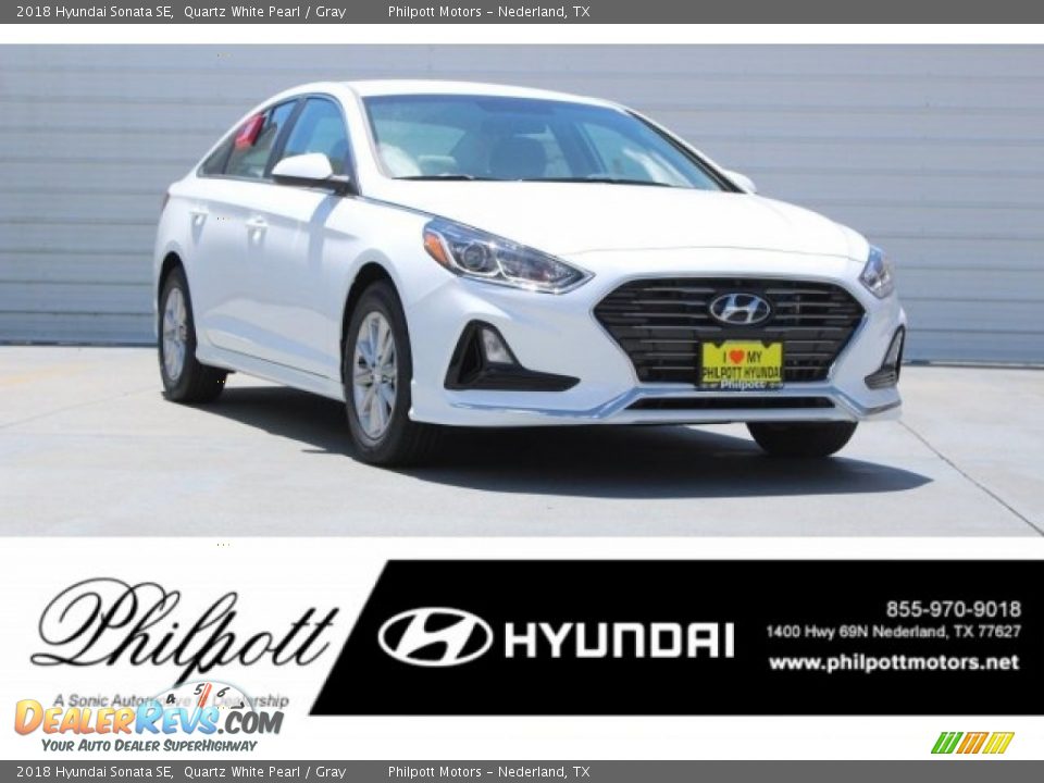 2018 Hyundai Sonata SE Quartz White Pearl / Gray Photo #1