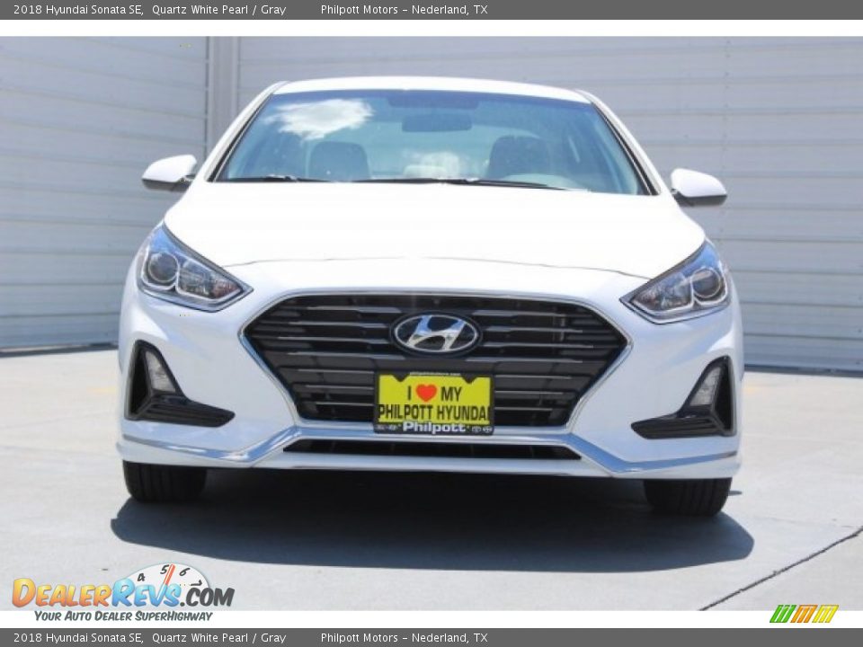 2018 Hyundai Sonata SE Quartz White Pearl / Gray Photo #2