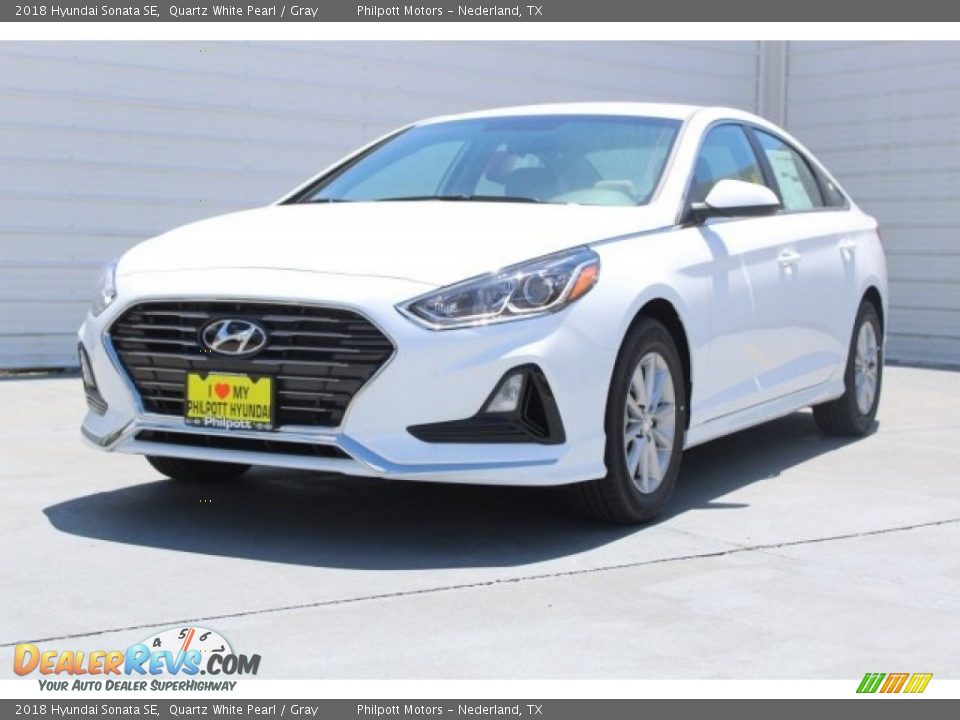 2018 Hyundai Sonata SE Quartz White Pearl / Gray Photo #3