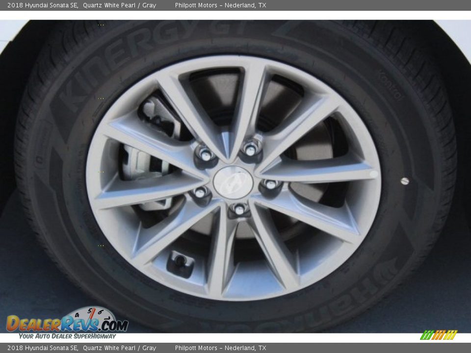 2018 Hyundai Sonata SE Quartz White Pearl / Gray Photo #4
