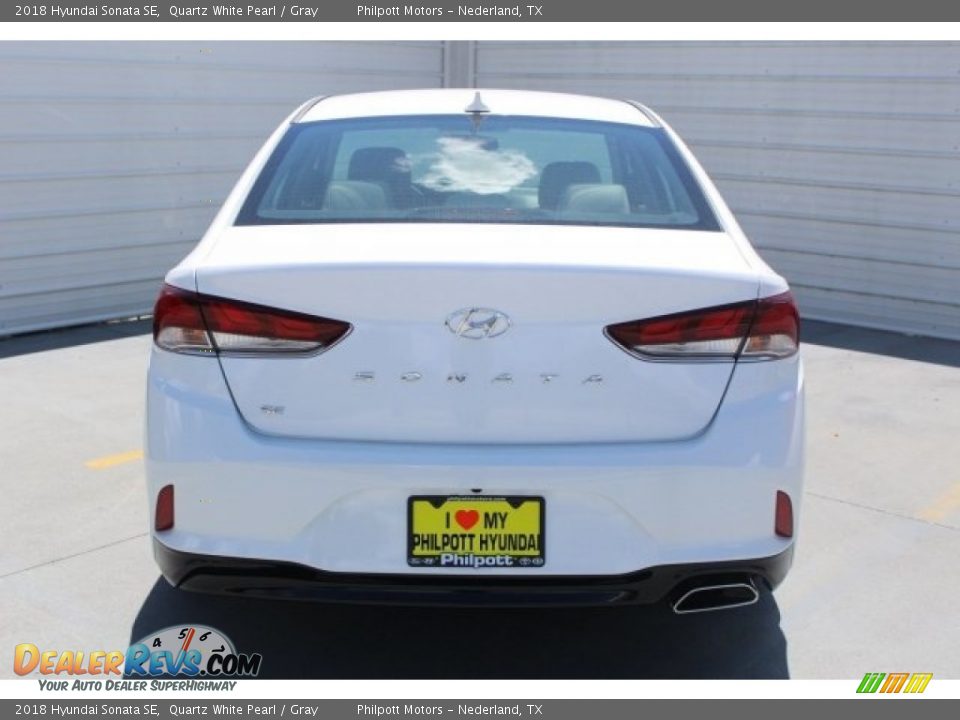 2018 Hyundai Sonata SE Quartz White Pearl / Gray Photo #7