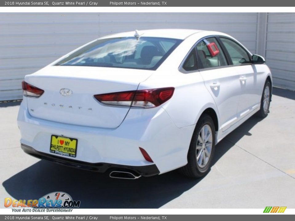 2018 Hyundai Sonata SE Quartz White Pearl / Gray Photo #8