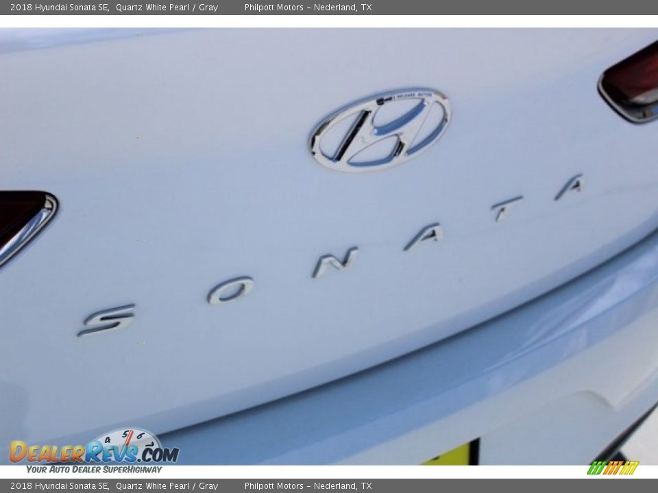 2018 Hyundai Sonata SE Quartz White Pearl / Gray Photo #9