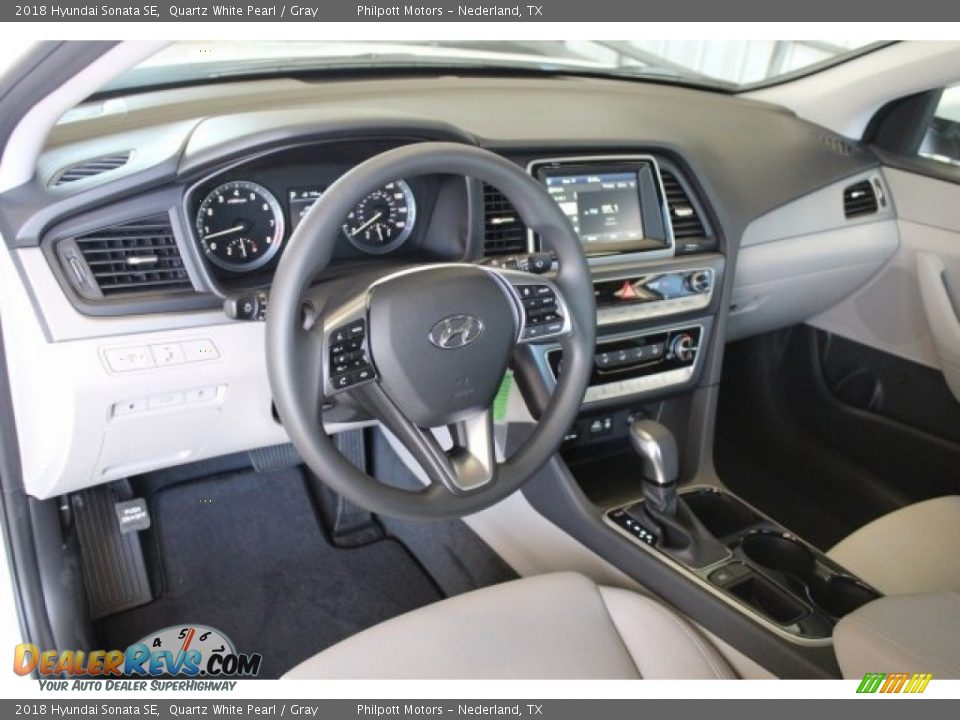 2018 Hyundai Sonata SE Quartz White Pearl / Gray Photo #11