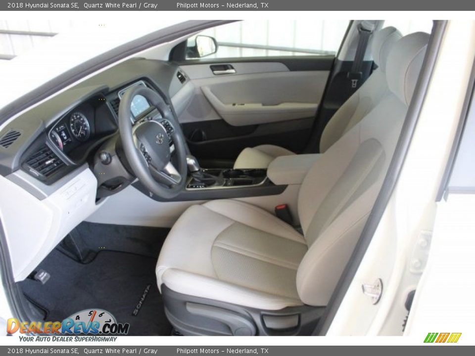 2018 Hyundai Sonata SE Quartz White Pearl / Gray Photo #12