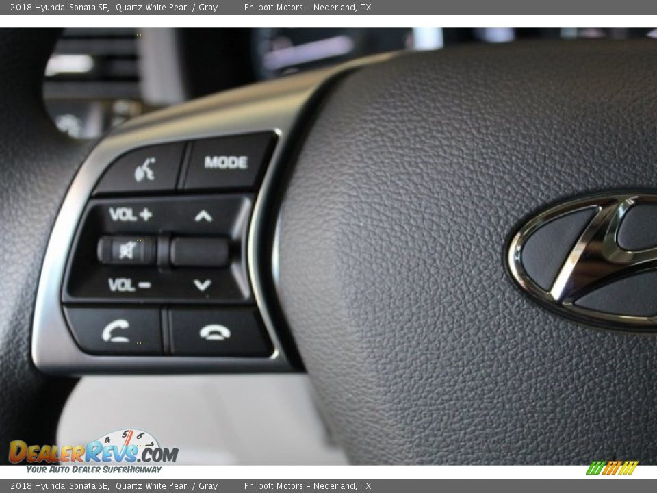 2018 Hyundai Sonata SE Quartz White Pearl / Gray Photo #17