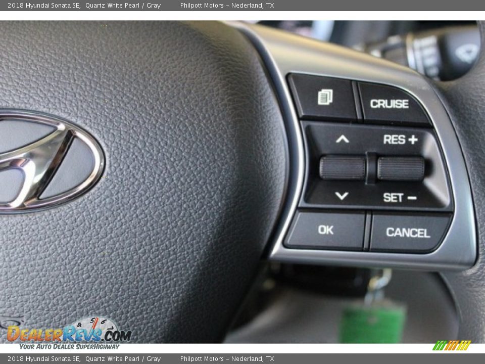 2018 Hyundai Sonata SE Quartz White Pearl / Gray Photo #18