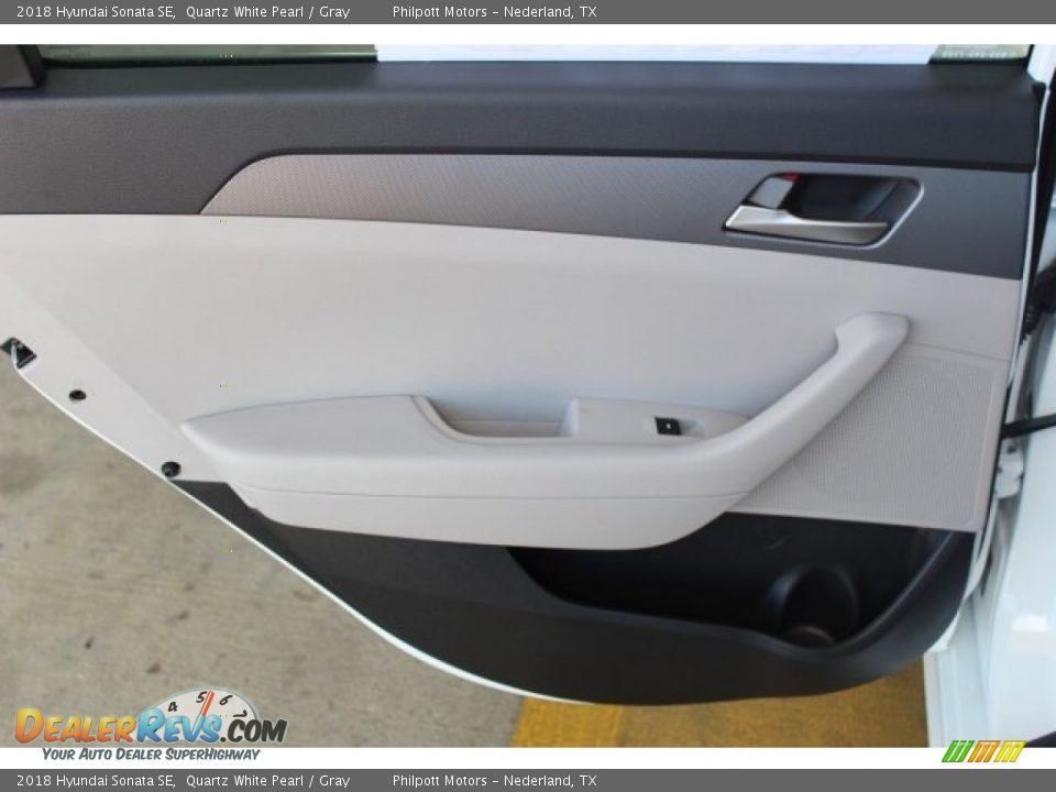 2018 Hyundai Sonata SE Quartz White Pearl / Gray Photo #21