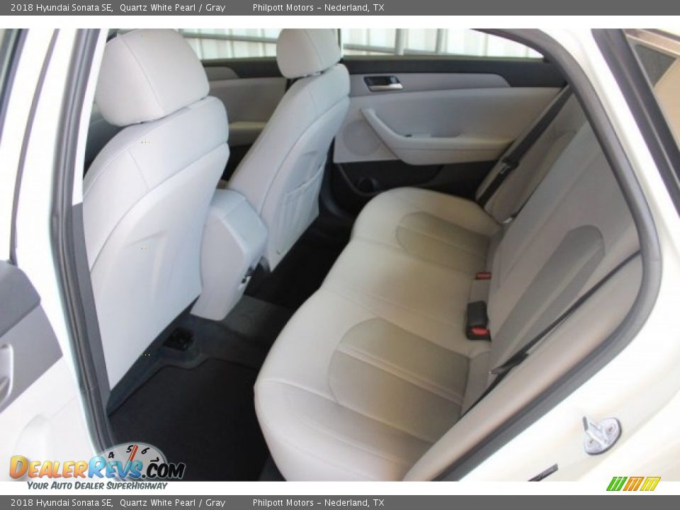 2018 Hyundai Sonata SE Quartz White Pearl / Gray Photo #22
