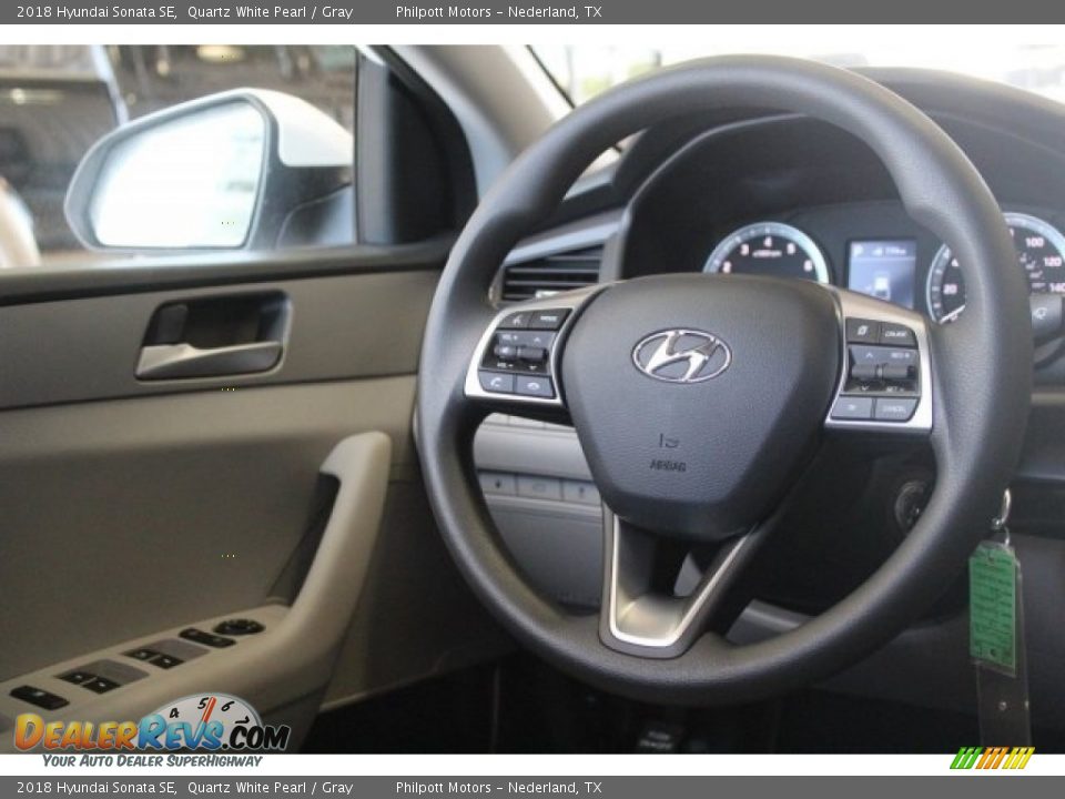 2018 Hyundai Sonata SE Quartz White Pearl / Gray Photo #24