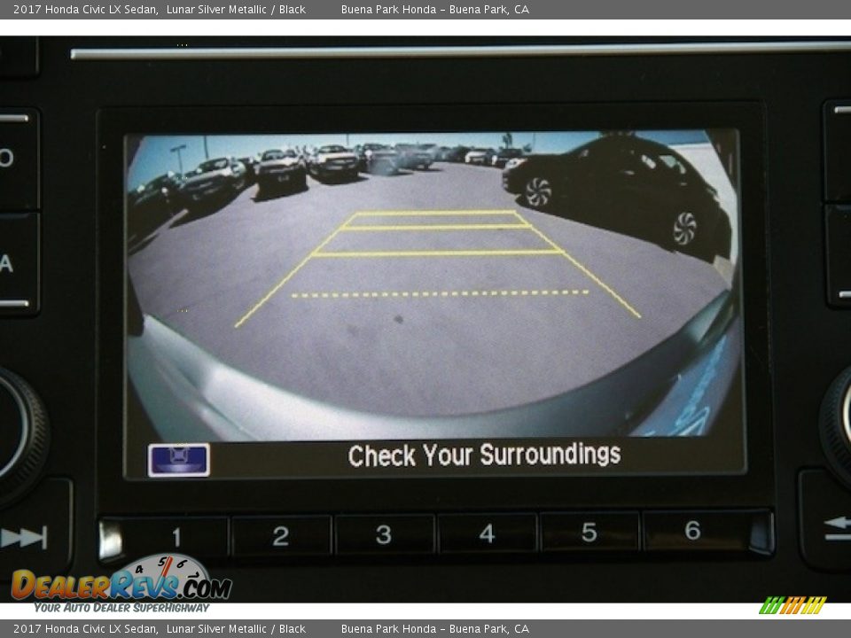 2017 Honda Civic LX Sedan Lunar Silver Metallic / Black Photo #6