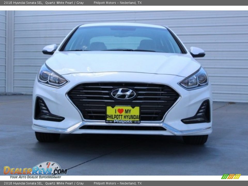 2018 Hyundai Sonata SEL Quartz White Pearl / Gray Photo #2