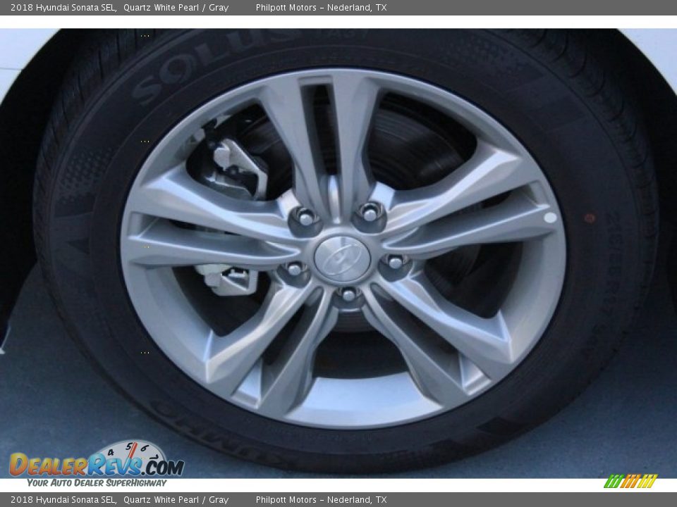 2018 Hyundai Sonata SEL Quartz White Pearl / Gray Photo #4