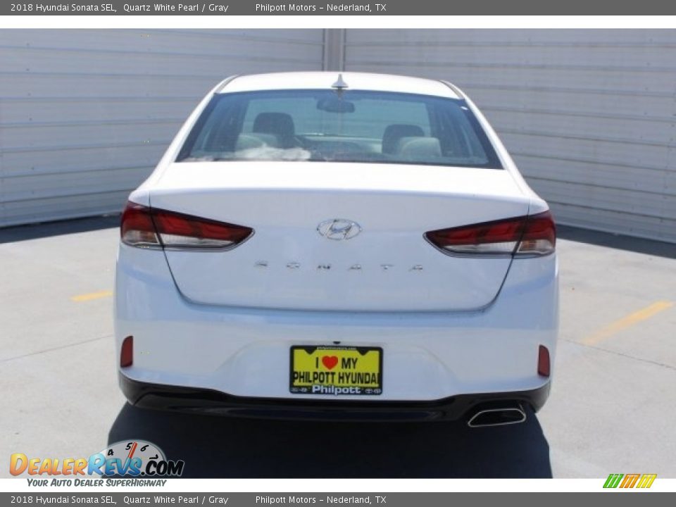 2018 Hyundai Sonata SEL Quartz White Pearl / Gray Photo #7
