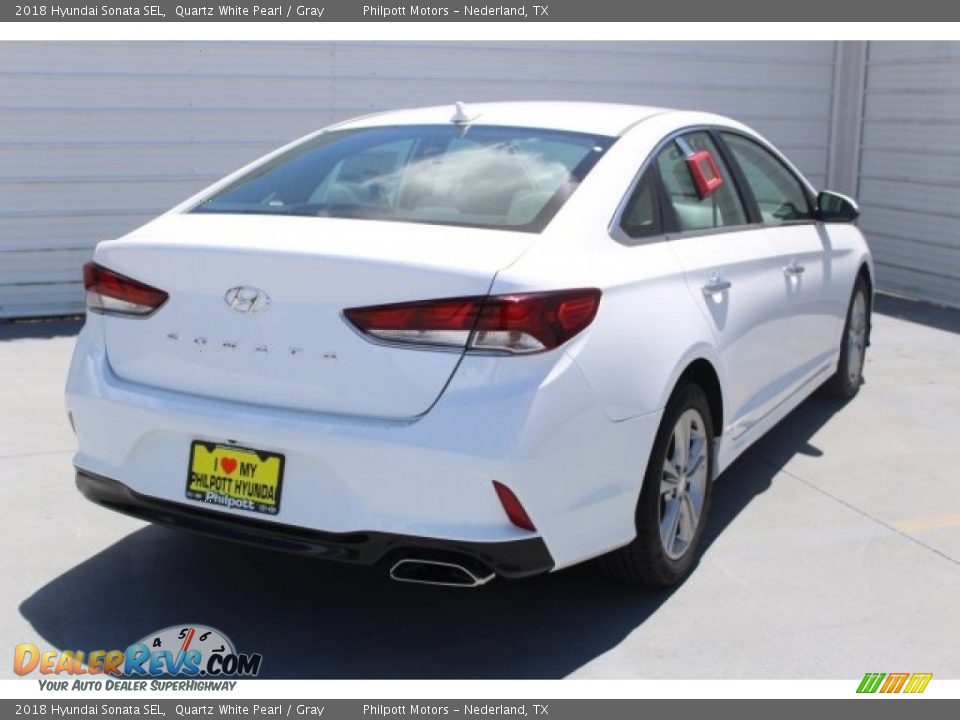 2018 Hyundai Sonata SEL Quartz White Pearl / Gray Photo #8