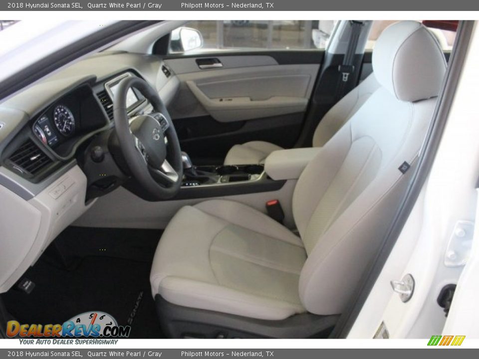 2018 Hyundai Sonata SEL Quartz White Pearl / Gray Photo #11
