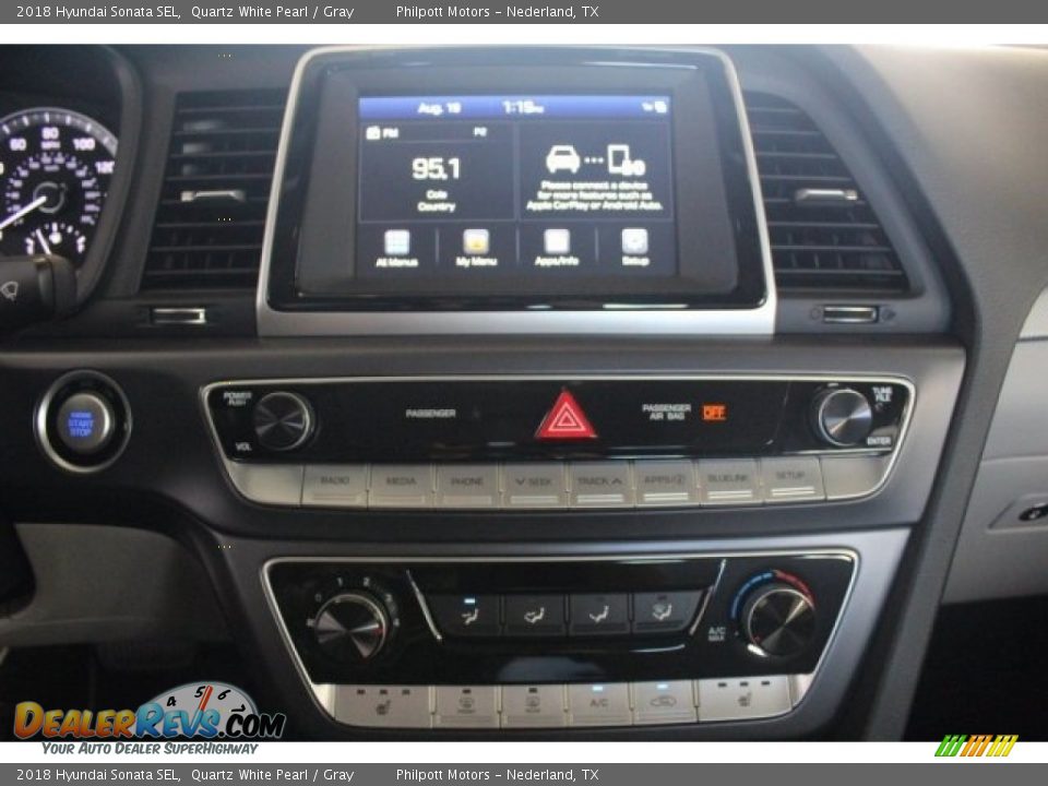 2018 Hyundai Sonata SEL Quartz White Pearl / Gray Photo #14