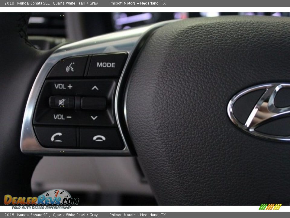2018 Hyundai Sonata SEL Quartz White Pearl / Gray Photo #18