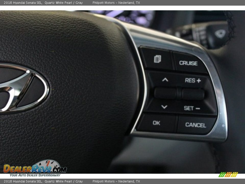2018 Hyundai Sonata SEL Quartz White Pearl / Gray Photo #19