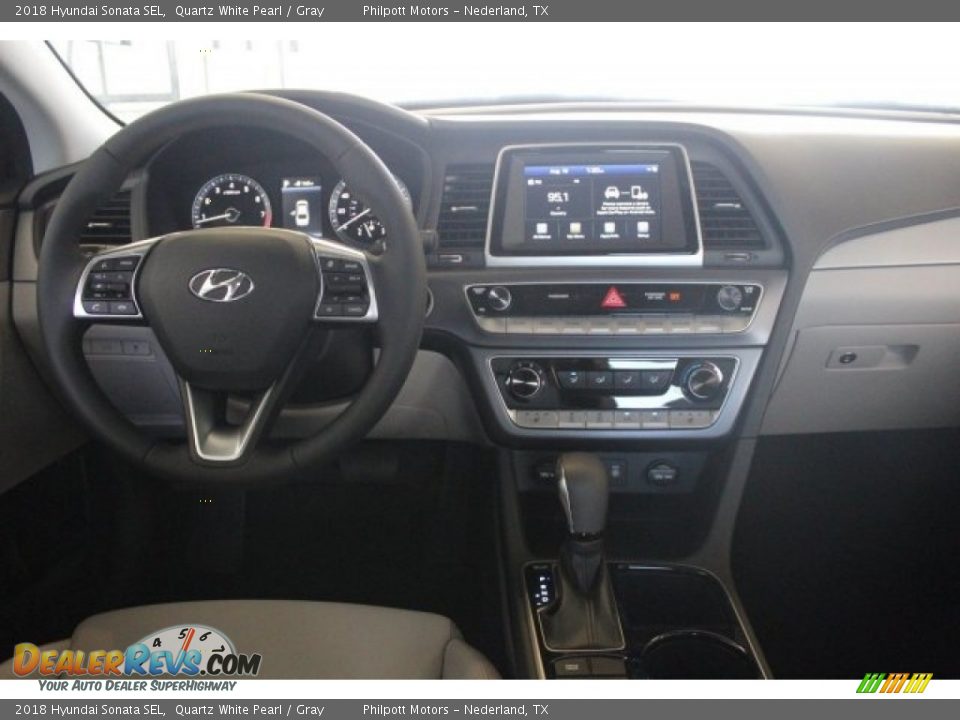 2018 Hyundai Sonata SEL Quartz White Pearl / Gray Photo #24