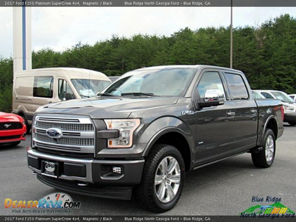2017 Ford F150 Platinum SuperCrew 4x4 Magnetic / Black Photo #1