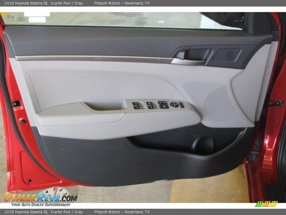 2018 Hyundai Elantra SE Scarlet Red / Gray Photo #9
