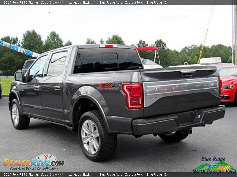 2017 Ford F150 Platinum SuperCrew 4x4 Magnetic / Black Photo #3