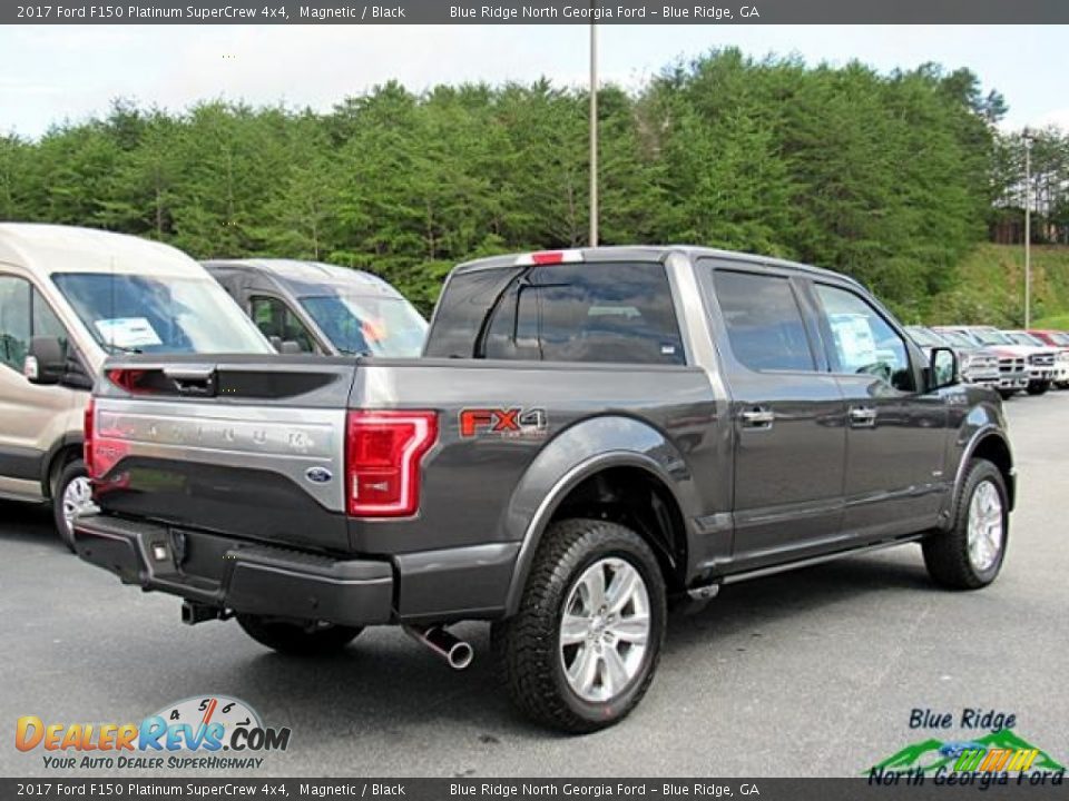 2017 Ford F150 Platinum SuperCrew 4x4 Magnetic / Black Photo #5