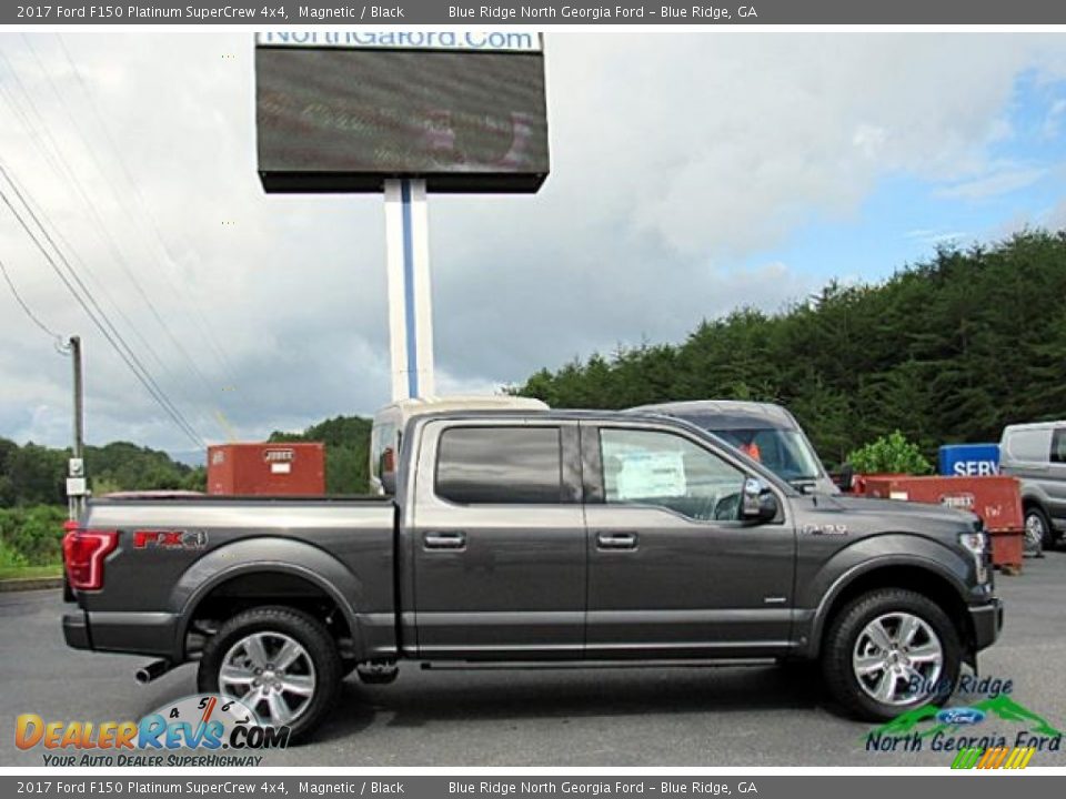 2017 Ford F150 Platinum SuperCrew 4x4 Magnetic / Black Photo #6