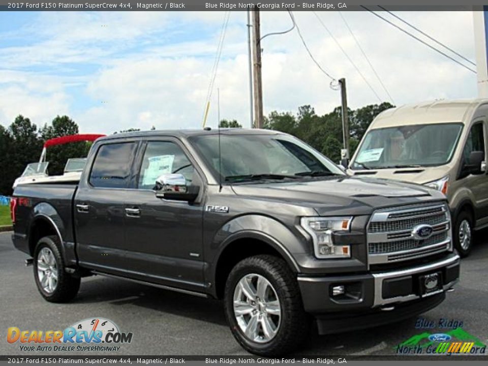 2017 Ford F150 Platinum SuperCrew 4x4 Magnetic / Black Photo #7