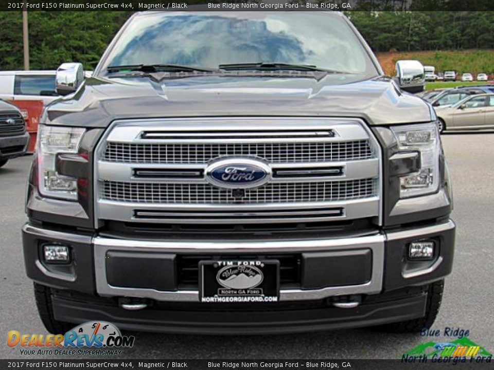 2017 Ford F150 Platinum SuperCrew 4x4 Magnetic / Black Photo #8
