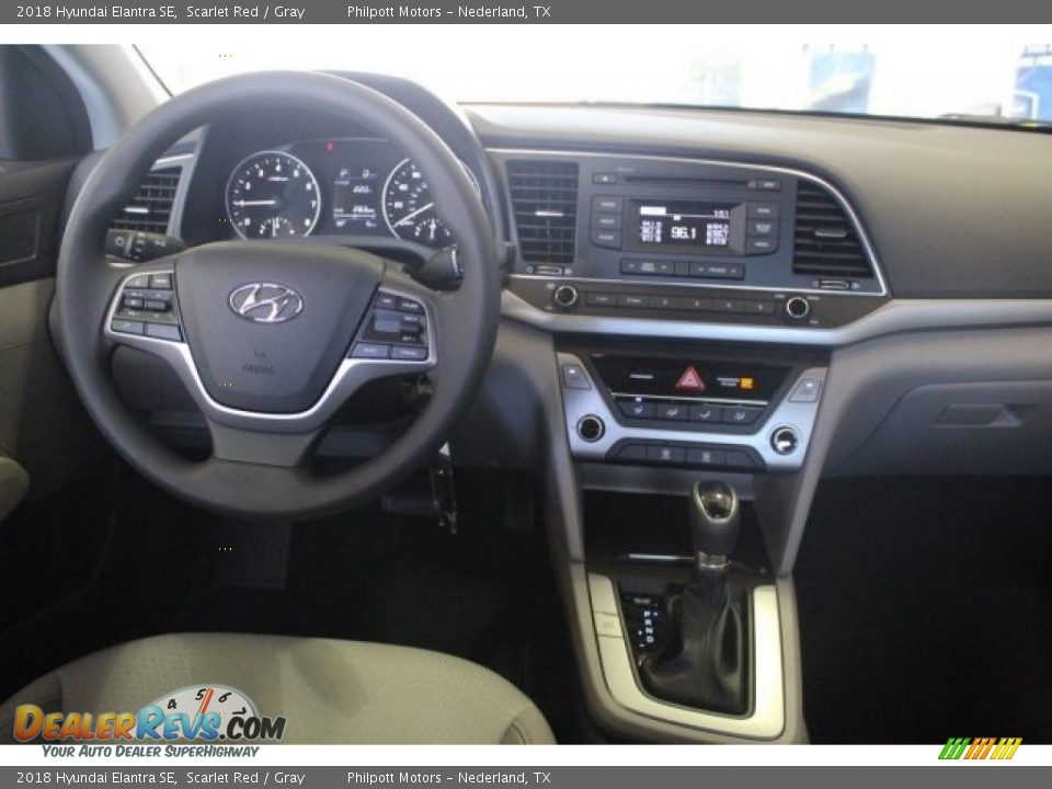 2018 Hyundai Elantra SE Scarlet Red / Gray Photo #19