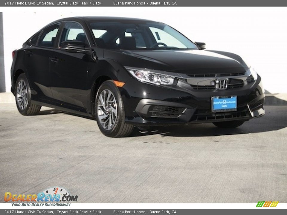 2017 Honda Civic EX Sedan Crystal Black Pearl / Black Photo #1