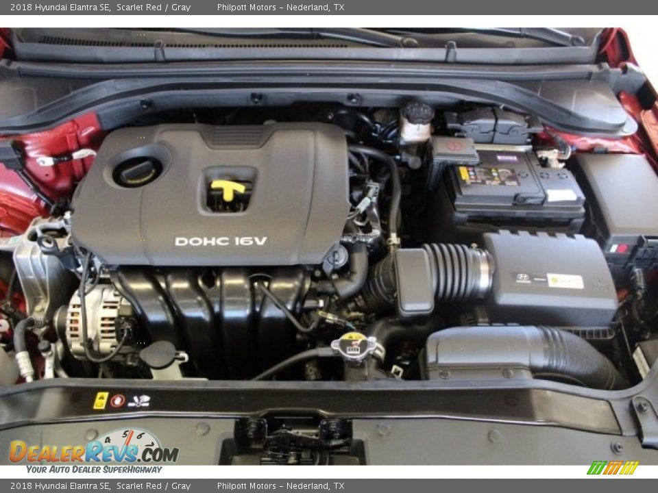 2018 Hyundai Elantra SE Scarlet Red / Gray Photo #22