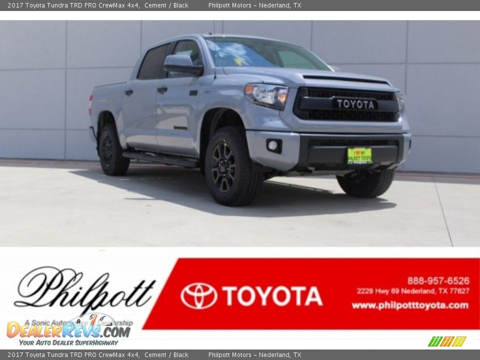2017 Toyota Tundra TRD PRO CrewMax 4x4 Cement / Black Photo #1