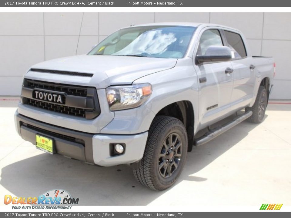 2017 Toyota Tundra TRD PRO CrewMax 4x4 Cement / Black Photo #3