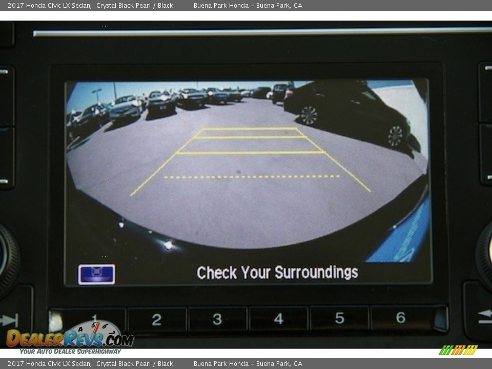 2017 Honda Civic LX Sedan Crystal Black Pearl / Black Photo #6