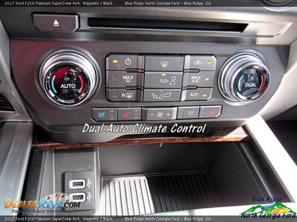 2017 Ford F150 Platinum SuperCrew 4x4 Magnetic / Black Photo #24