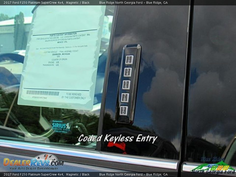 2017 Ford F150 Platinum SuperCrew 4x4 Magnetic / Black Photo #28