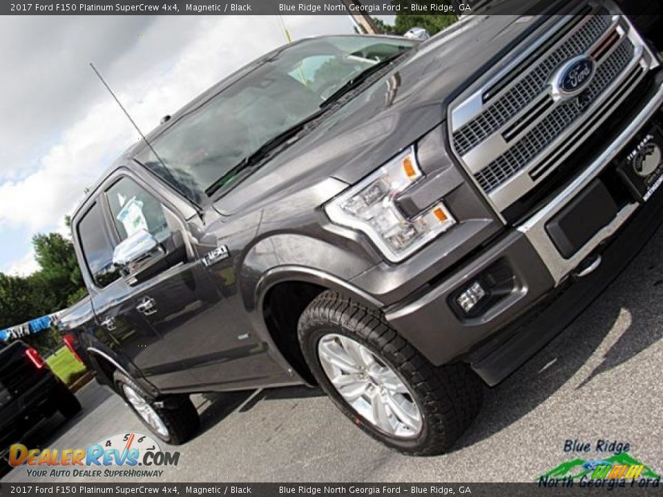 2017 Ford F150 Platinum SuperCrew 4x4 Magnetic / Black Photo #36