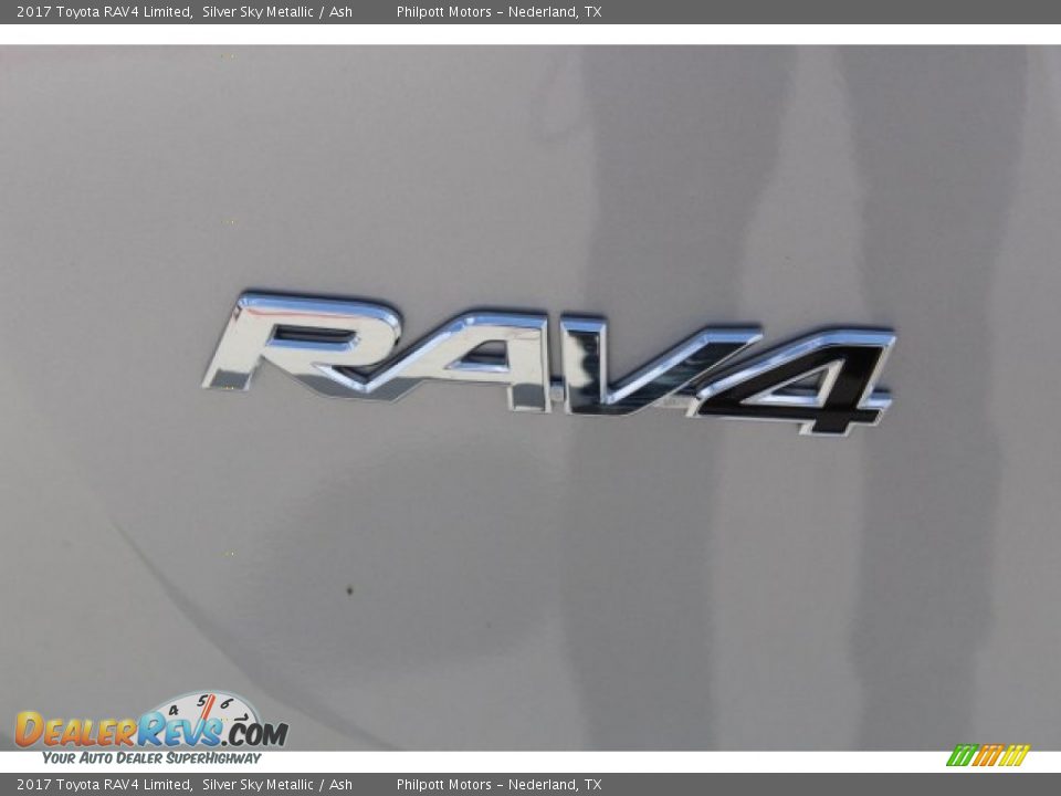 2017 Toyota RAV4 Limited Silver Sky Metallic / Ash Photo #8