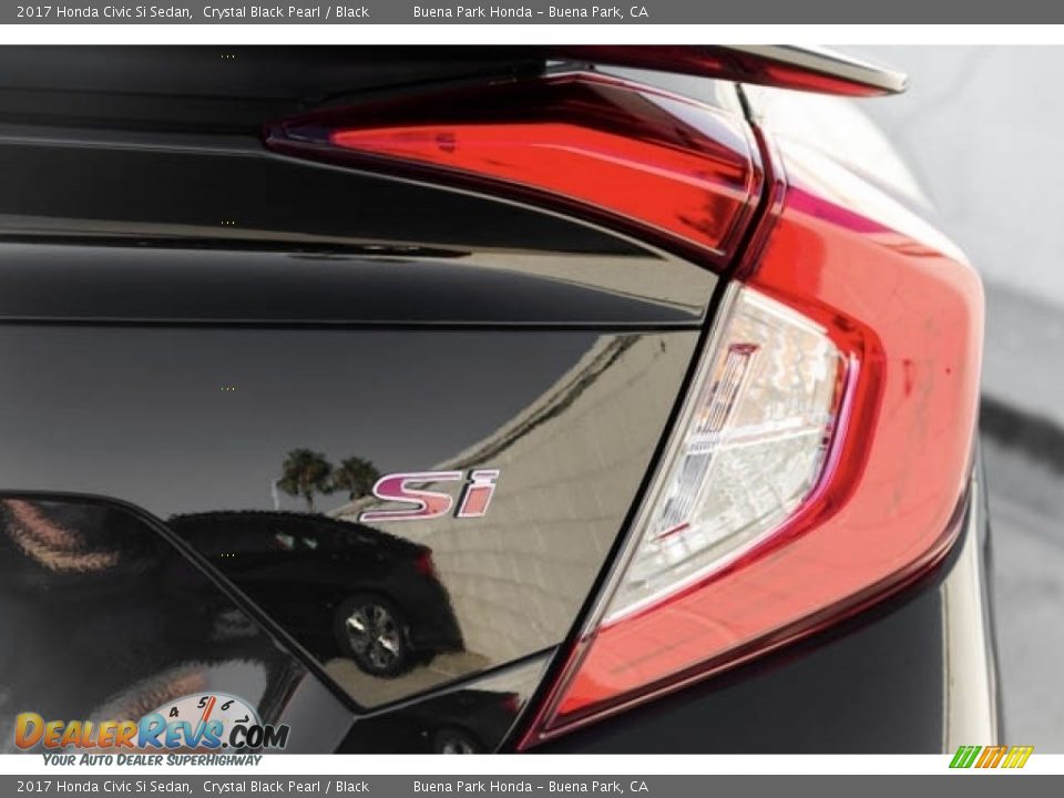 2017 Honda Civic Si Sedan Crystal Black Pearl / Black Photo #4
