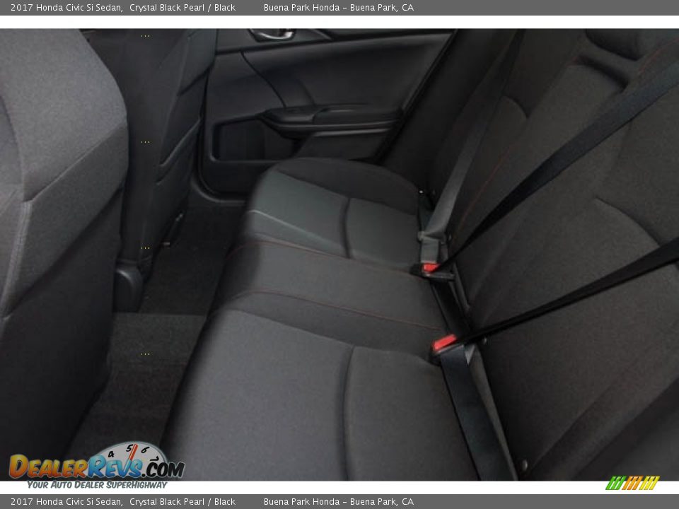 2017 Honda Civic Si Sedan Crystal Black Pearl / Black Photo #12