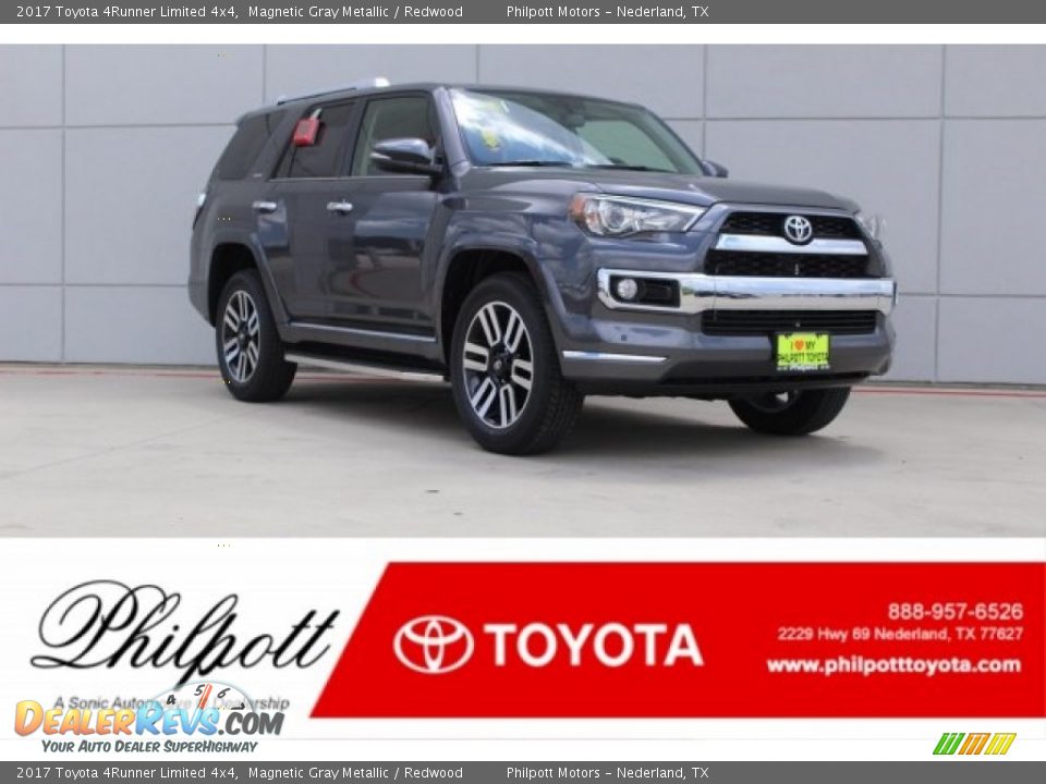 2017 Toyota 4Runner Limited 4x4 Magnetic Gray Metallic / Redwood Photo #1