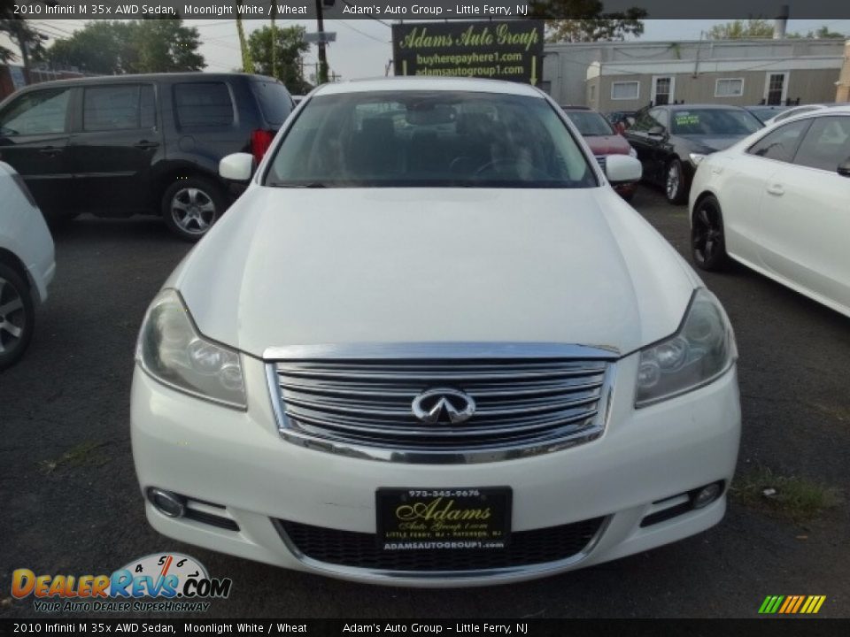 2010 Infiniti M 35x AWD Sedan Moonlight White / Wheat Photo #2