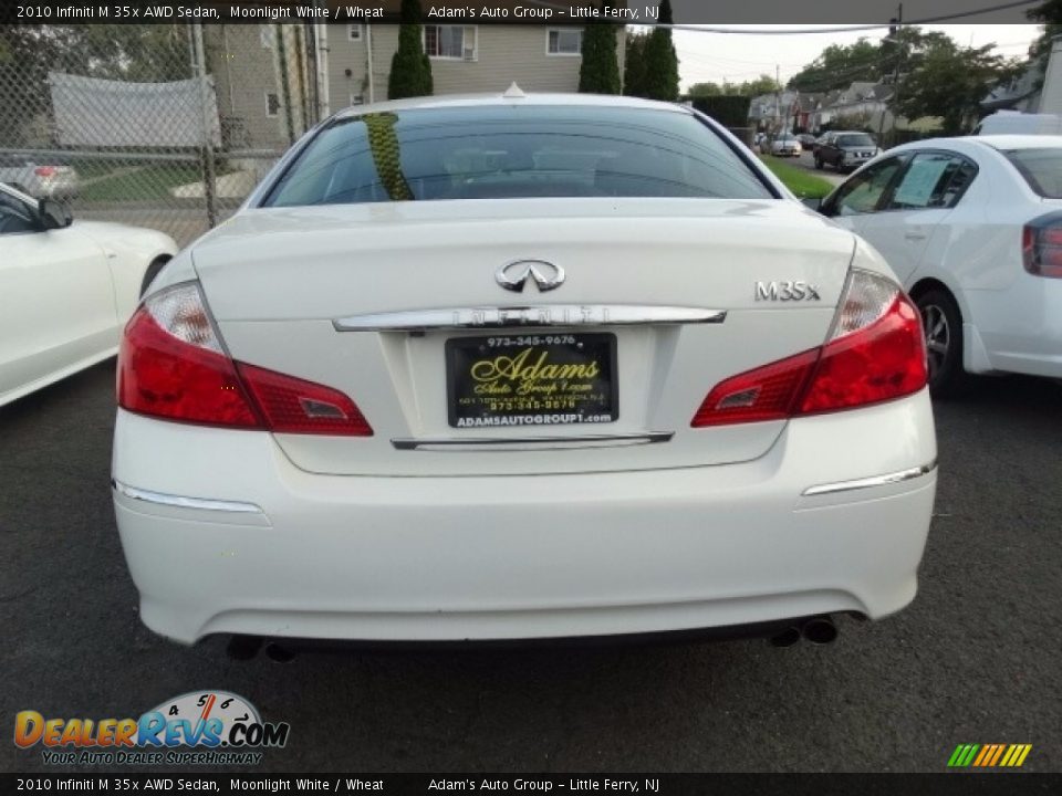 2010 Infiniti M 35x AWD Sedan Moonlight White / Wheat Photo #5