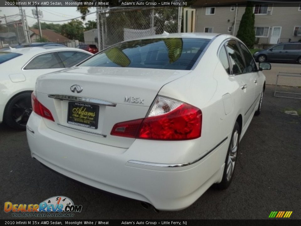 2010 Infiniti M 35x AWD Sedan Moonlight White / Wheat Photo #6