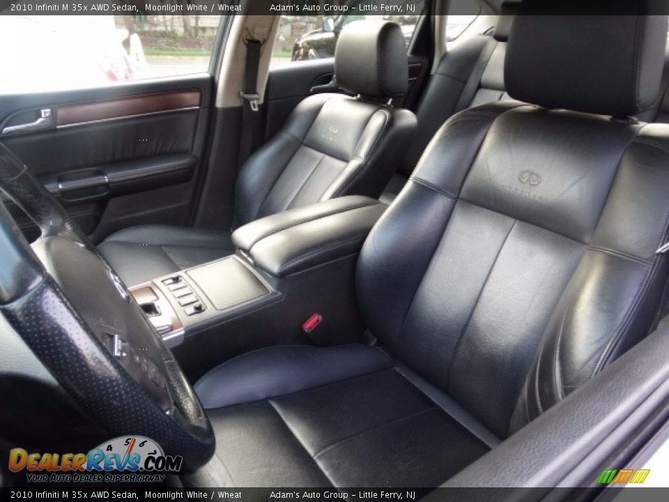 2010 Infiniti M 35x AWD Sedan Moonlight White / Wheat Photo #15