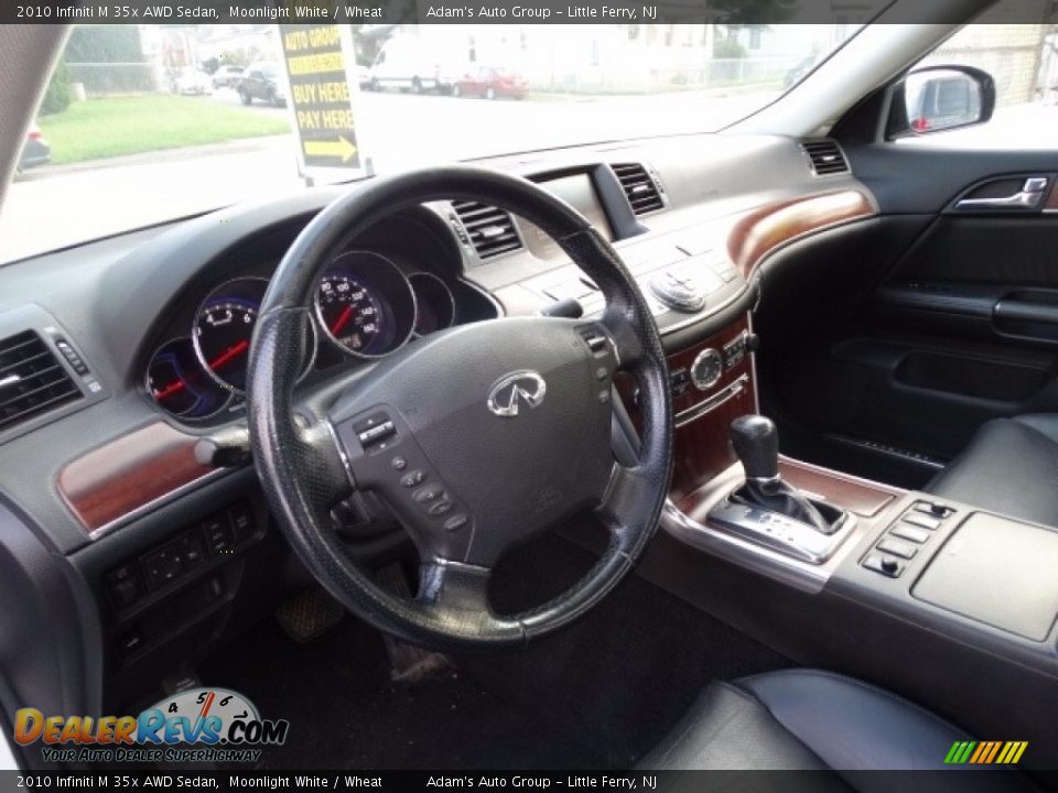2010 Infiniti M 35x AWD Sedan Moonlight White / Wheat Photo #20