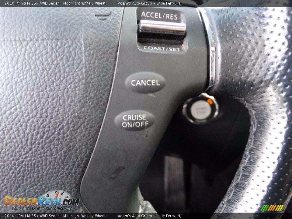 2010 Infiniti M 35x AWD Sedan Moonlight White / Wheat Photo #23